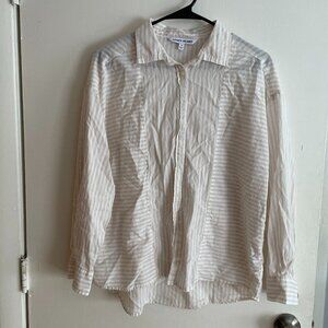 Elizabeth and James Striped Button Down Top